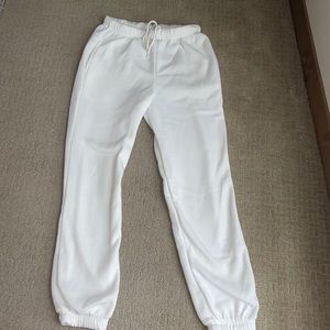 White sweatpants